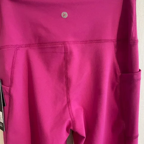 90 Degree By Reflex, Leggings SMALL, Lana Everyday LUX Crop Tight, Fuchsia PINK - Picture 7 of 10